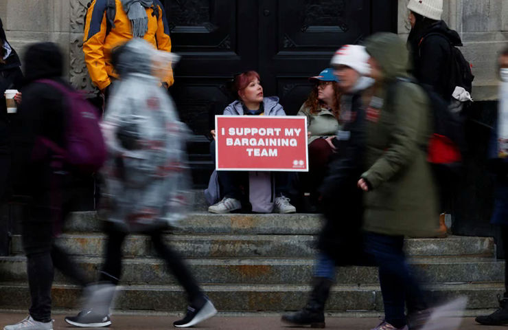Most striking public sector workers are showing up on picket lines